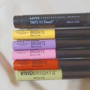 NYX Vivid Brights Eyeliner/ 6 pack (TESTED/I CANT USE)